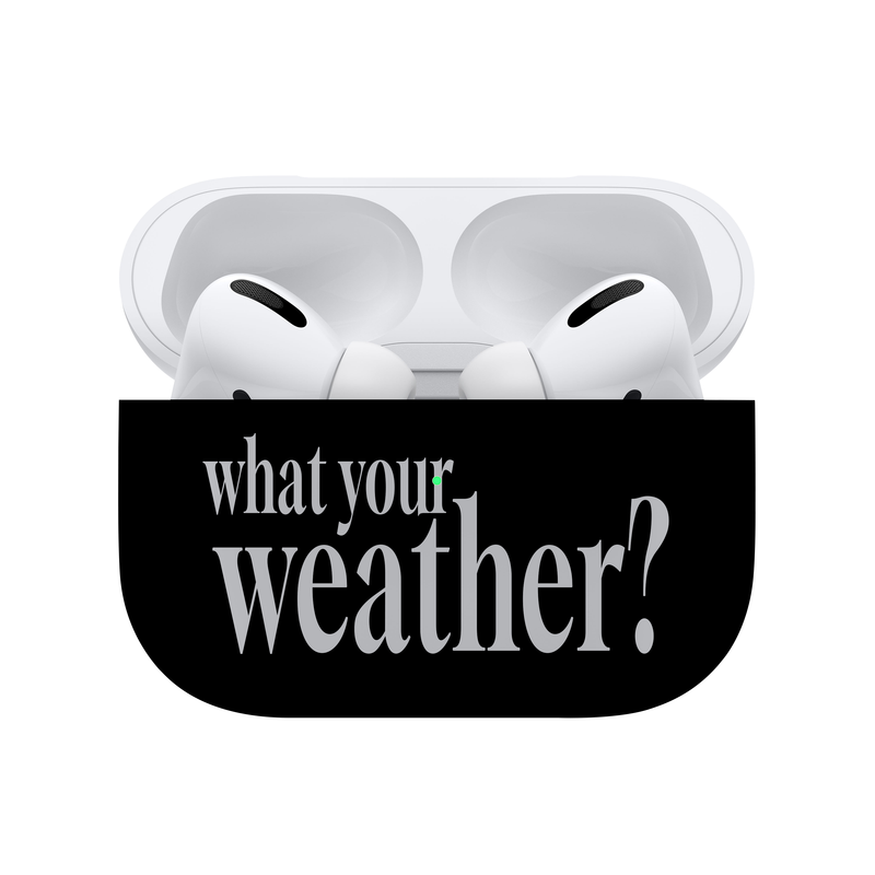 tiny weather(タイニーウェザー)の「weather Airpods case-black(gray)(Smartphone Accessories)」