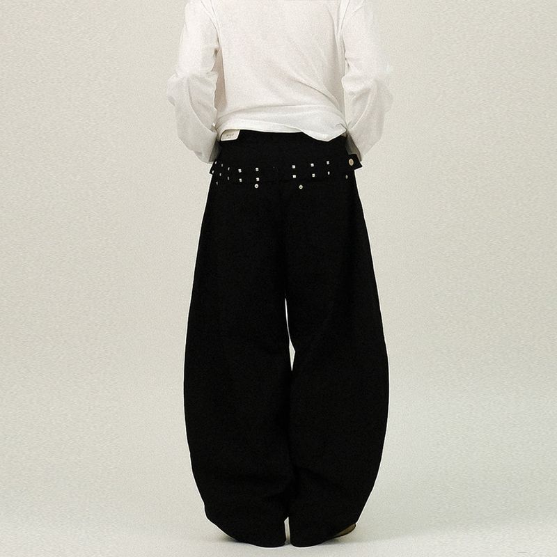 SEMIKAJI（セミカジ）の「DE Back Point Wide Balloon Pants（Pants）」