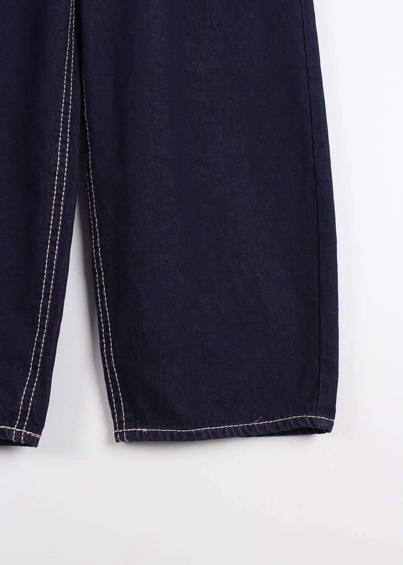 STITCH POCKET WIDE DENIM