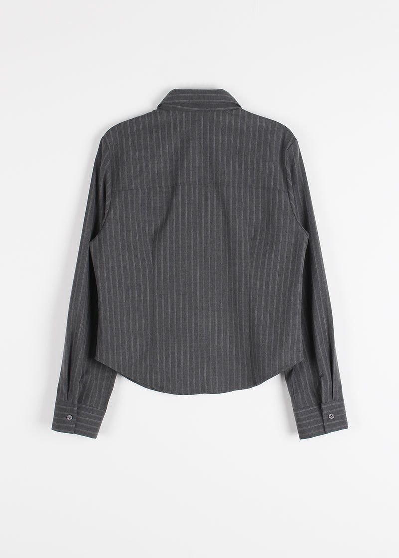 FRILL STRIPE SHIRT