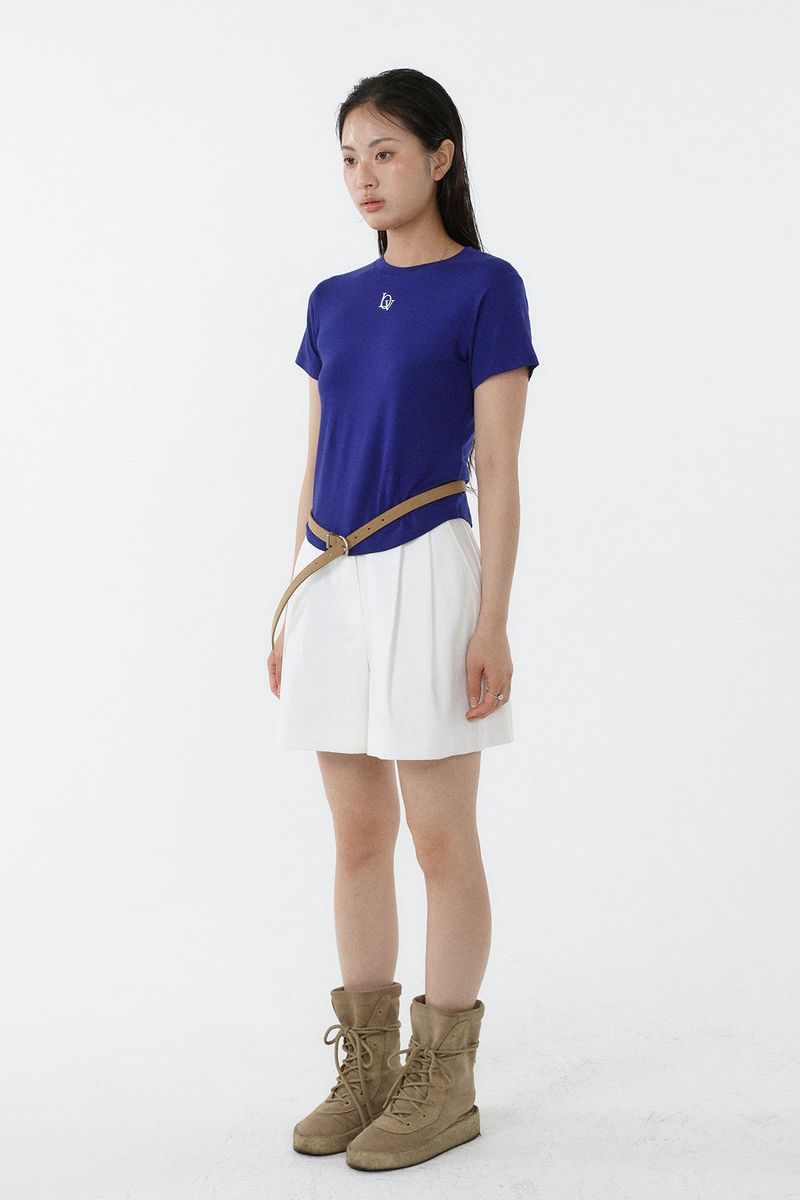 TENCEL PETIT TEE_COBALT
