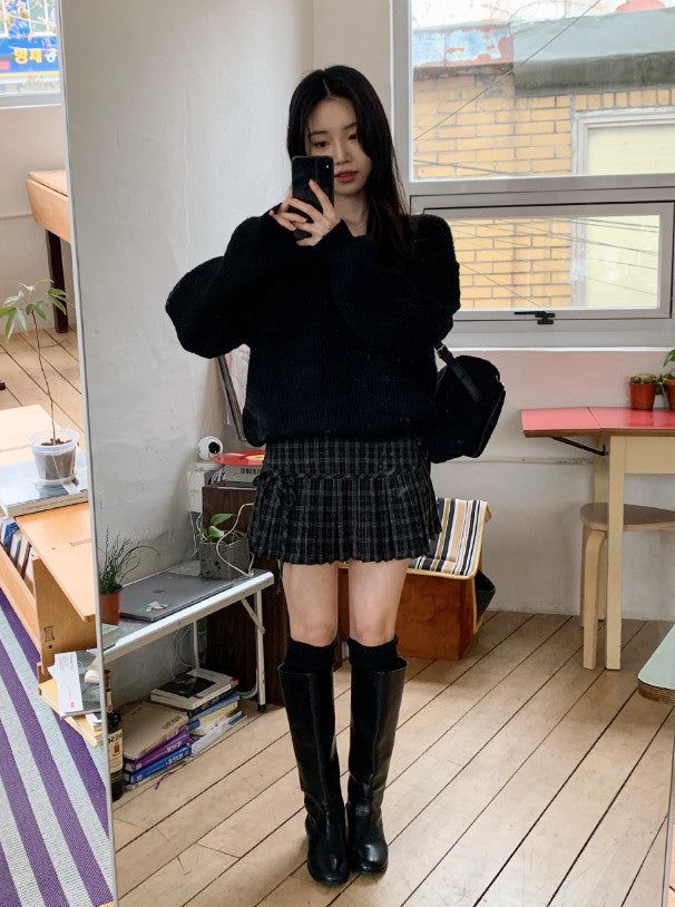 #Soft Rib Knit Leg Warmer (4color)