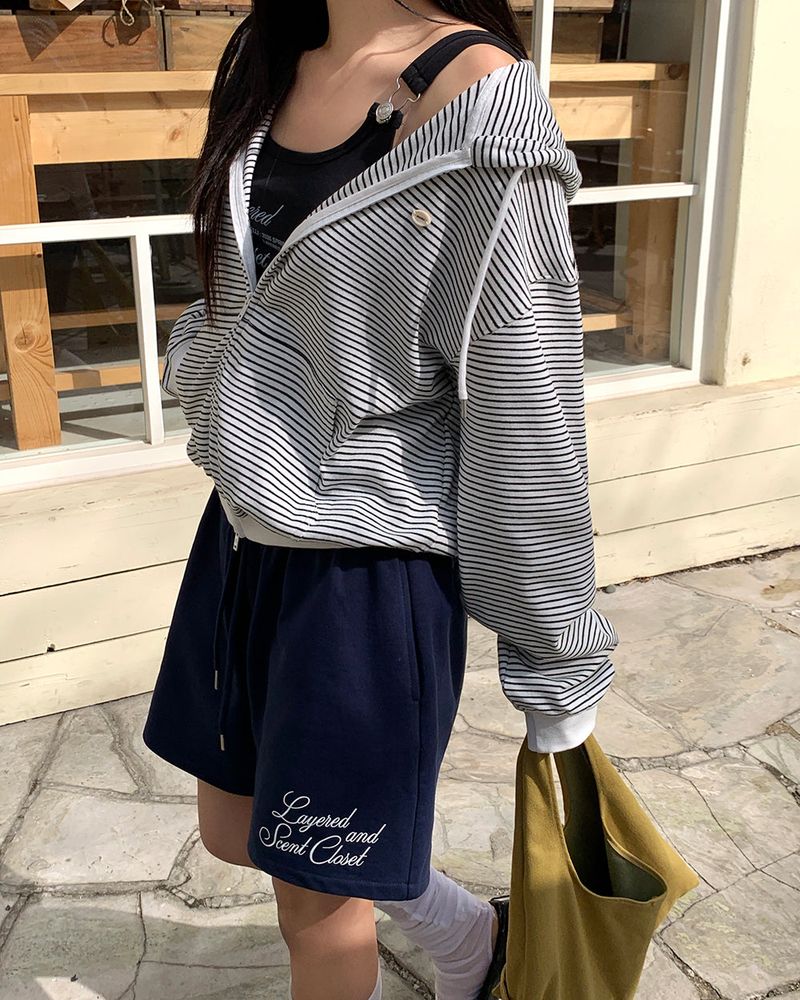 [ORIGINAL] Clover Stripe Hood Zip-Up