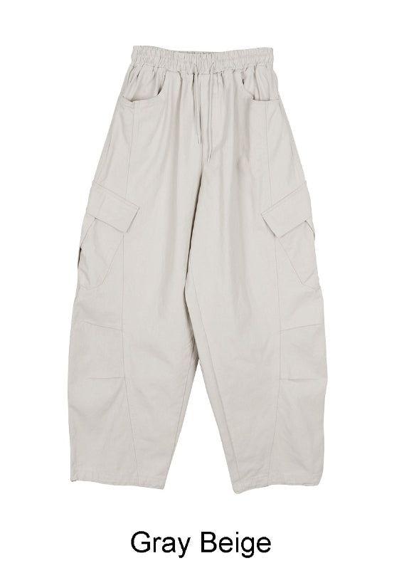 Hedy Curved Cargo Cotton Pants