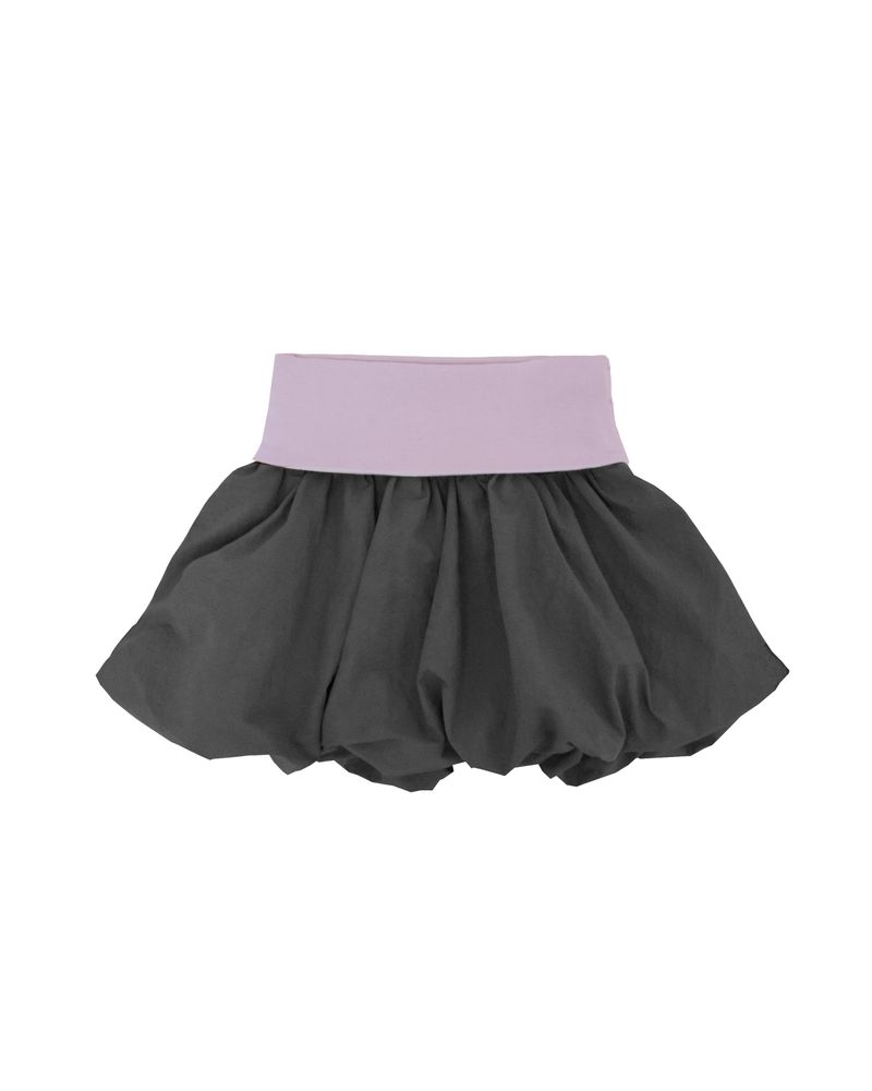 Folding puff skirt / gray