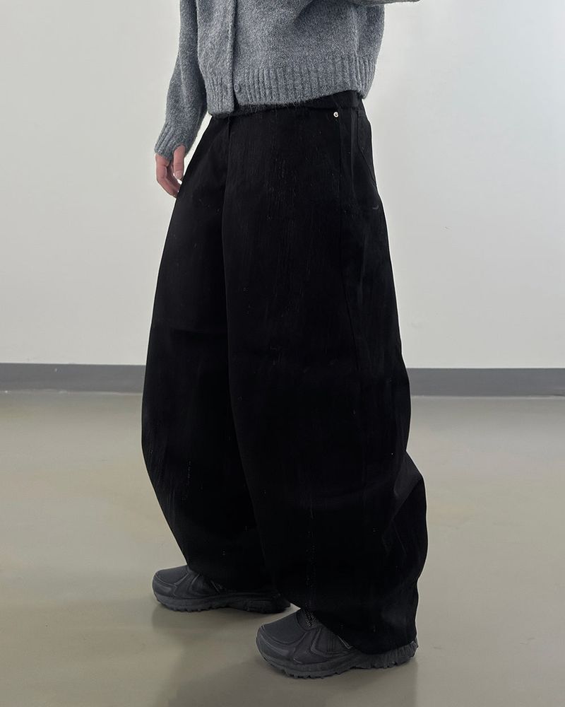 Nevis Cotton Wide Curved Pants