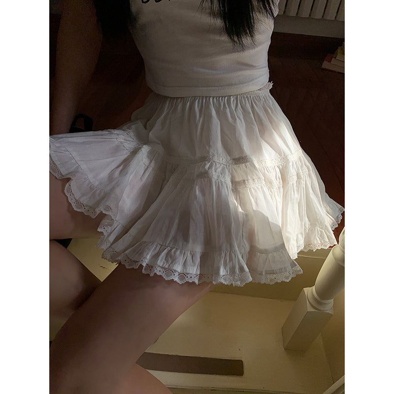 white cancan lovely skirt