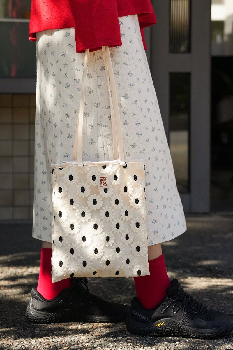 stroll bag_white flower