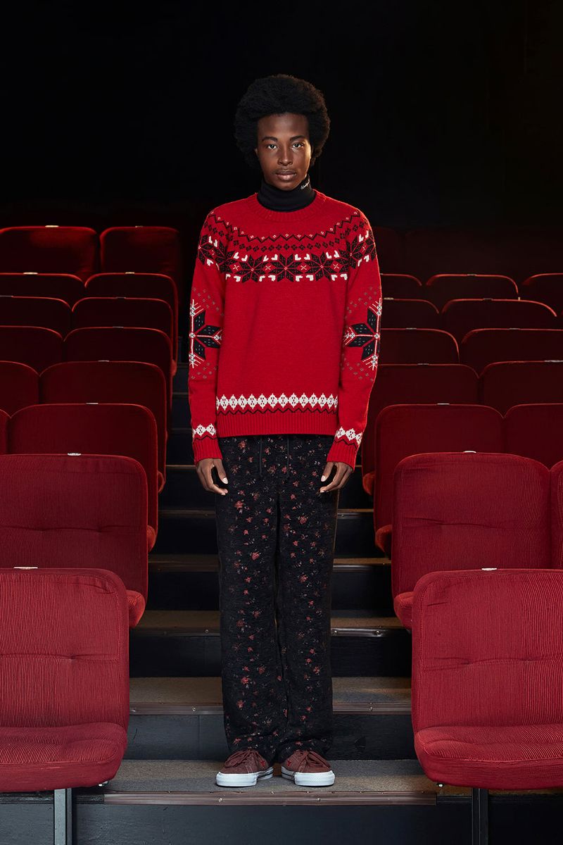ARGYLE NORDIC KNIT / RED