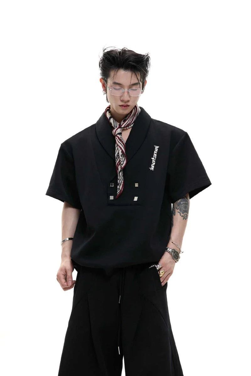 V-Neck Padded Track Shirt