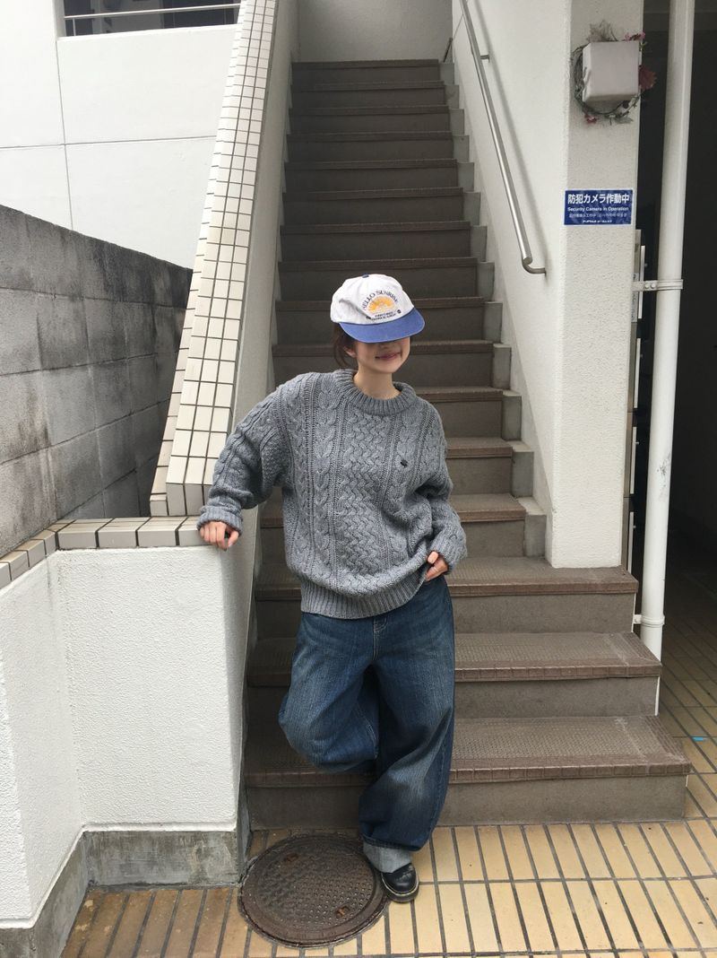 Woody cable knitwear