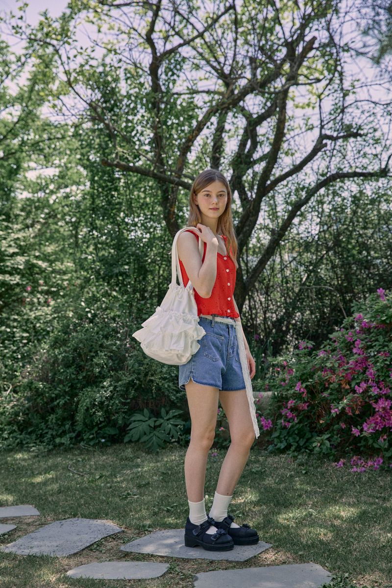 TIERED FRILL BAG (2 COLORS)