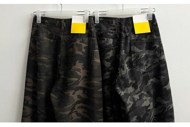 Culler Camo Side Pin Tuck Wide Pants