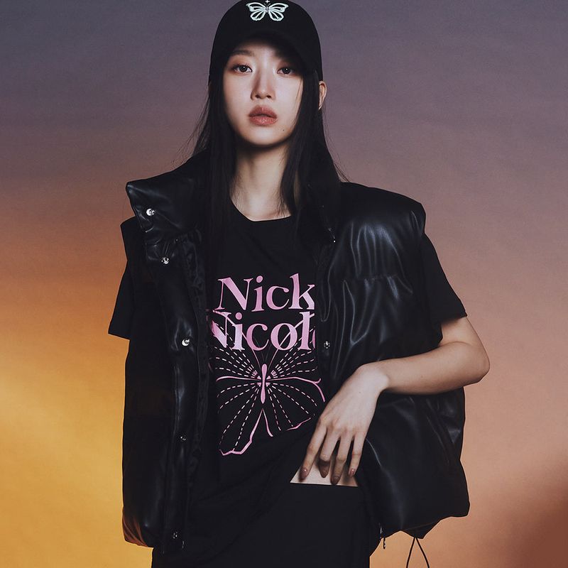 NICK&NICOLE（ニック＆ニコール）の「レザーロゴペディンベスト（ジャケット/アウター）」