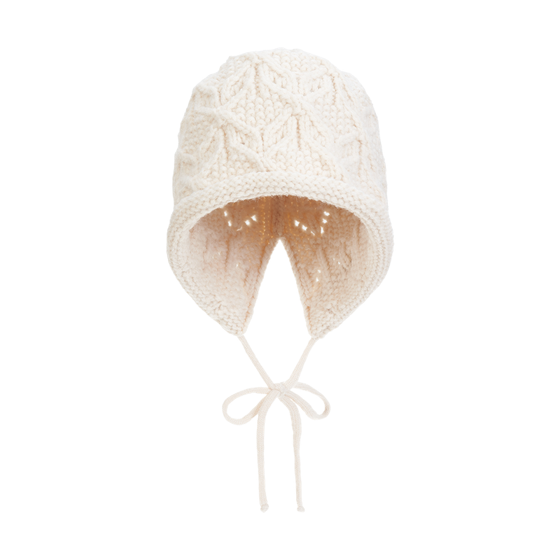 Ivy Rolling Bonnet Beanie (Ivory)