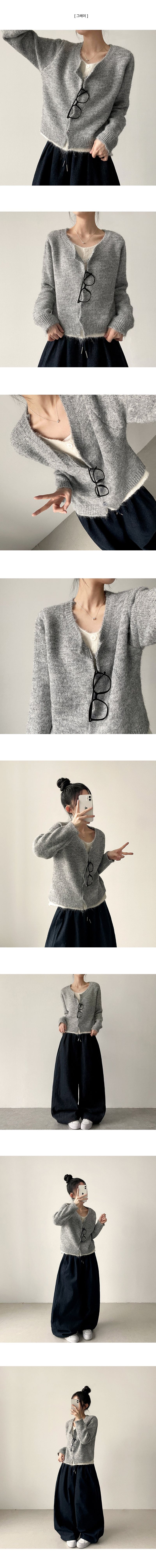 Zipton Dotome Layered Knit Cardigan