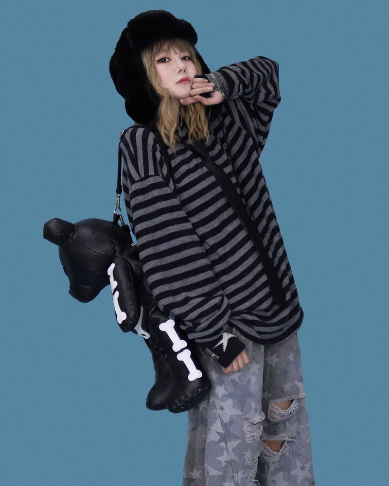 fake fur over hat (3color)