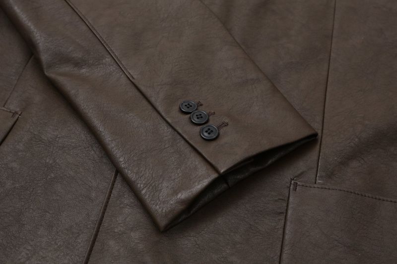 Over Single Leather Jacket (3color)