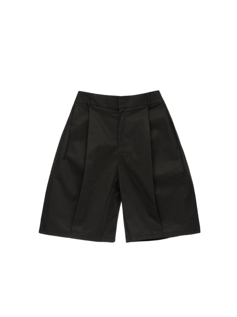 6CRAYON(シックスクレヨン)の「6CRAYON Elastic Waist Wide-Leg Shorts 2.0 – Double Pleated & Loose Fit with Coating(Pants)」