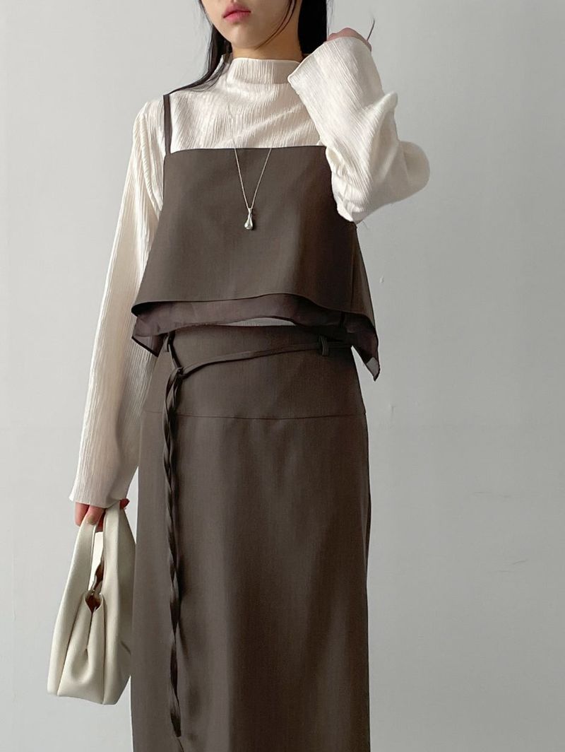 INCHANT ME（インチャントミー）の「[Setup Available] Bola Layered Two-Way Bustier（Tops）」