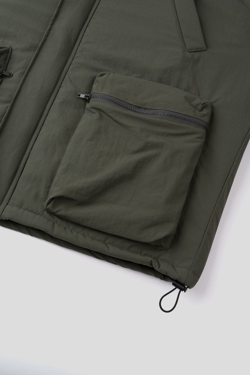 Michigan Patch Two-Way Hooded Padding Jacket (3 Colors)