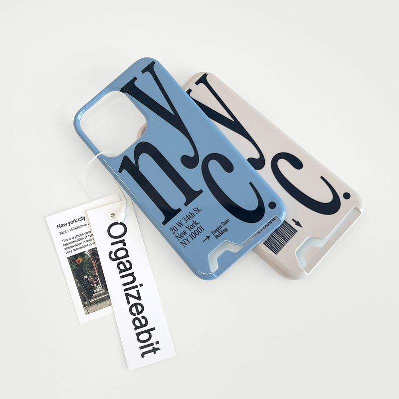 NYC phone case blue (card)