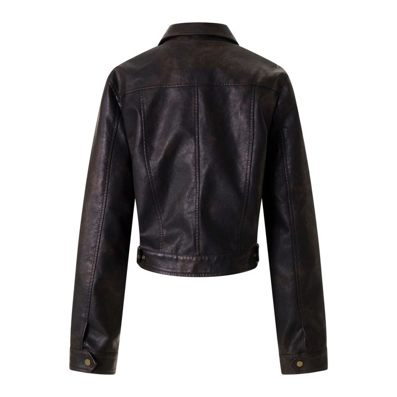 Denver Black Leather Zip-Up Jacket 233313027