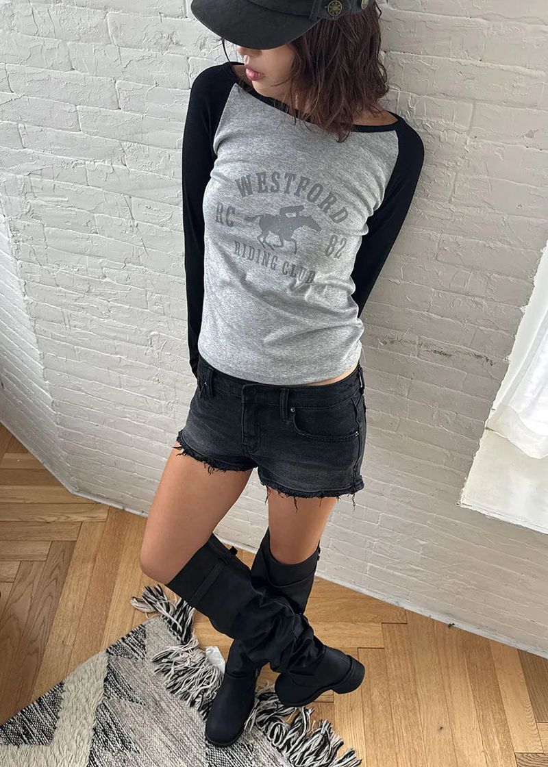 DEEP BLACK DENIM SHORTS (S-L)