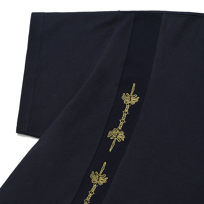Sewing stuff half T-shirts / Navy