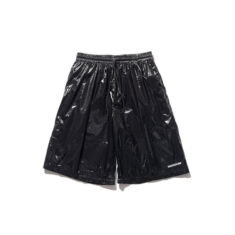 C LOGO ONE TUCK SATIN WIDE SHORT PANTS
