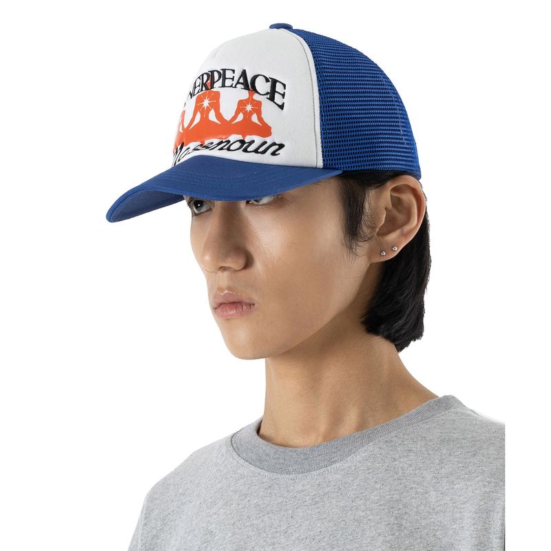 MASSNOUN(マスノウン)の「INNER PEACE TRUCKER CAP MSHAC002-BL(Hats)」