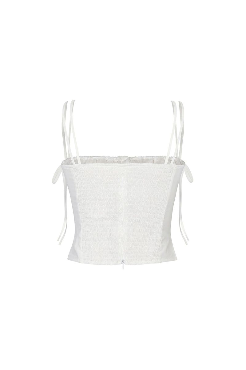 HEART RIBBON TOP (SS ver.) ivory