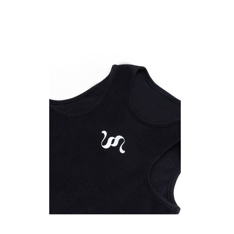 Holter-Ribbed Bodysuit(Black)