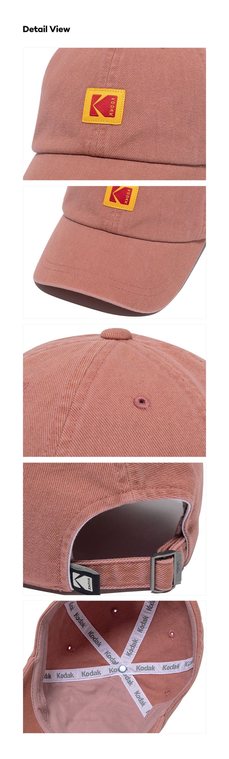 SQUARE LOGO RELAX FIT BALL CAP【DEEP PINK】