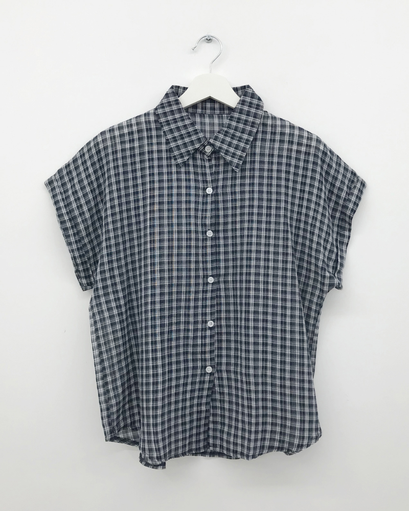 Dolman check shirt (4color)