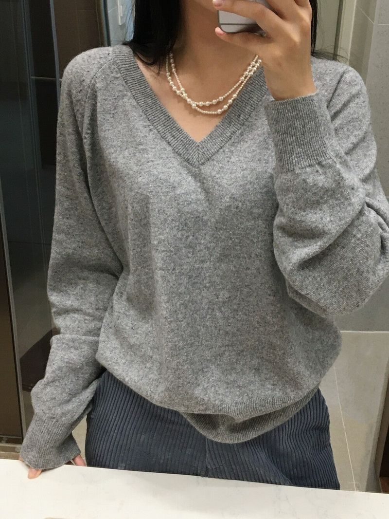 (silver925) Long pearl 2way necklace