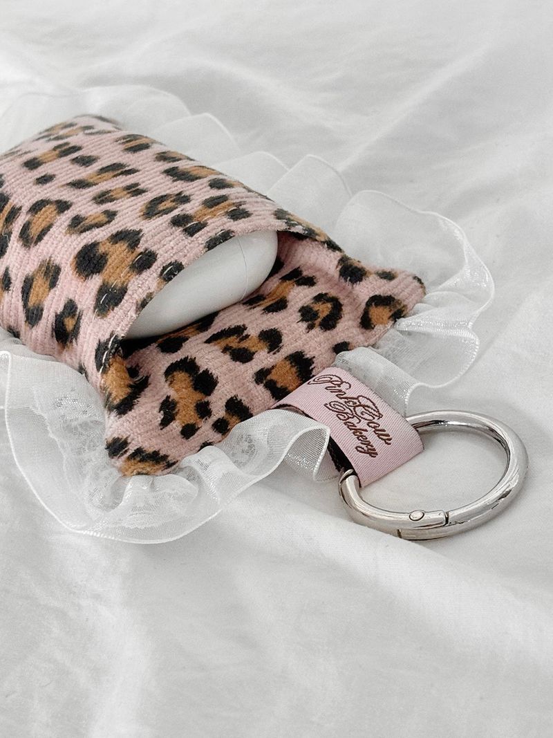 【MADE】 KIRA pocket pillow (leopard/pink)