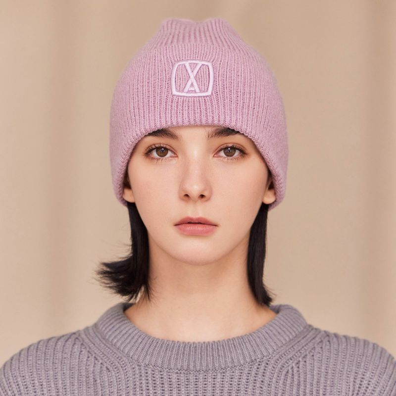 VA 3D Square Beanie / Coral
