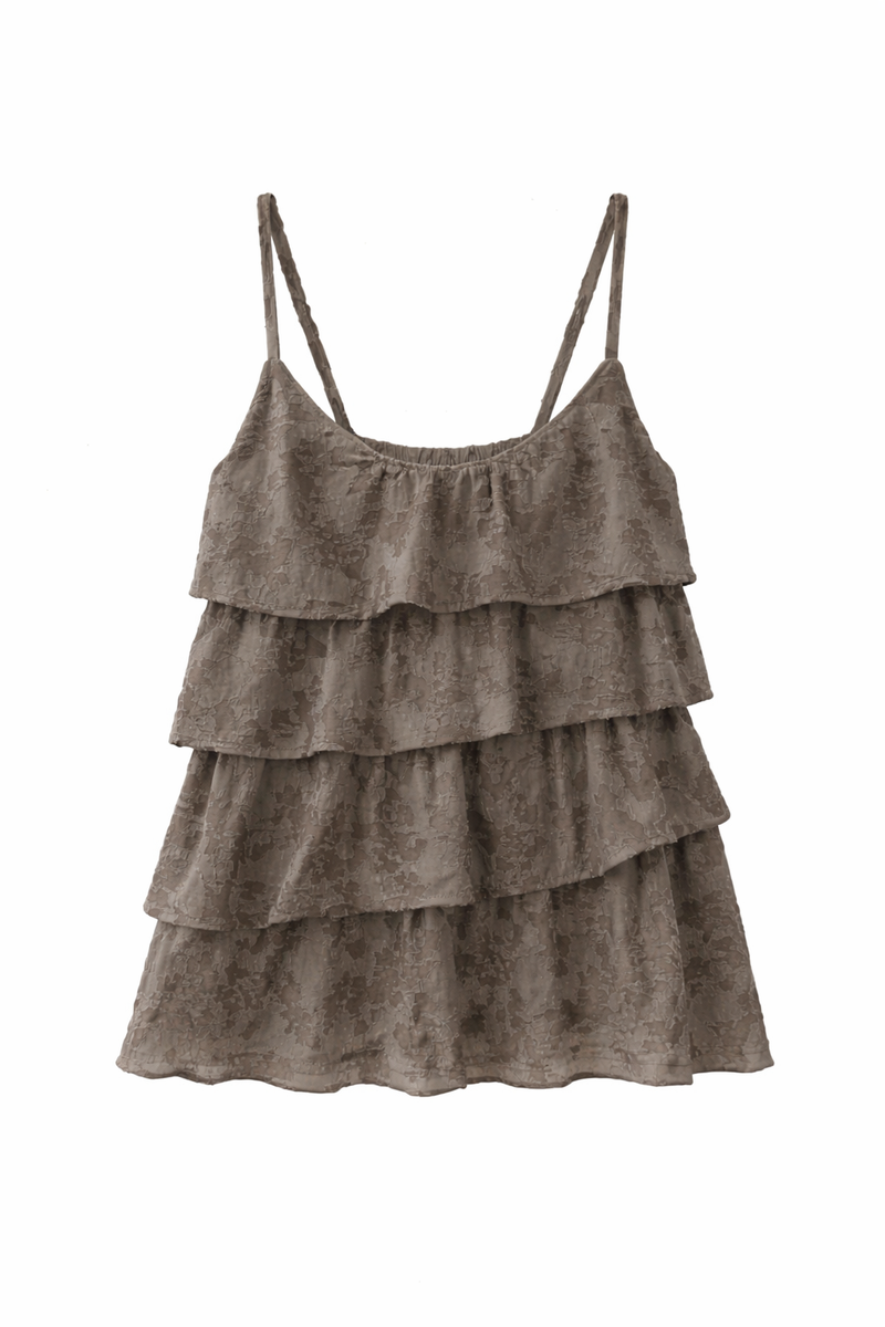 Vintage Layered Frill Sleeveless