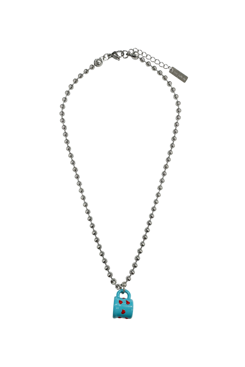 Ball chain] mug ball chain necklace