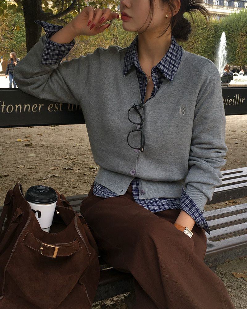 [ORIGINAL] Vale V-Neck Knit Cardigan