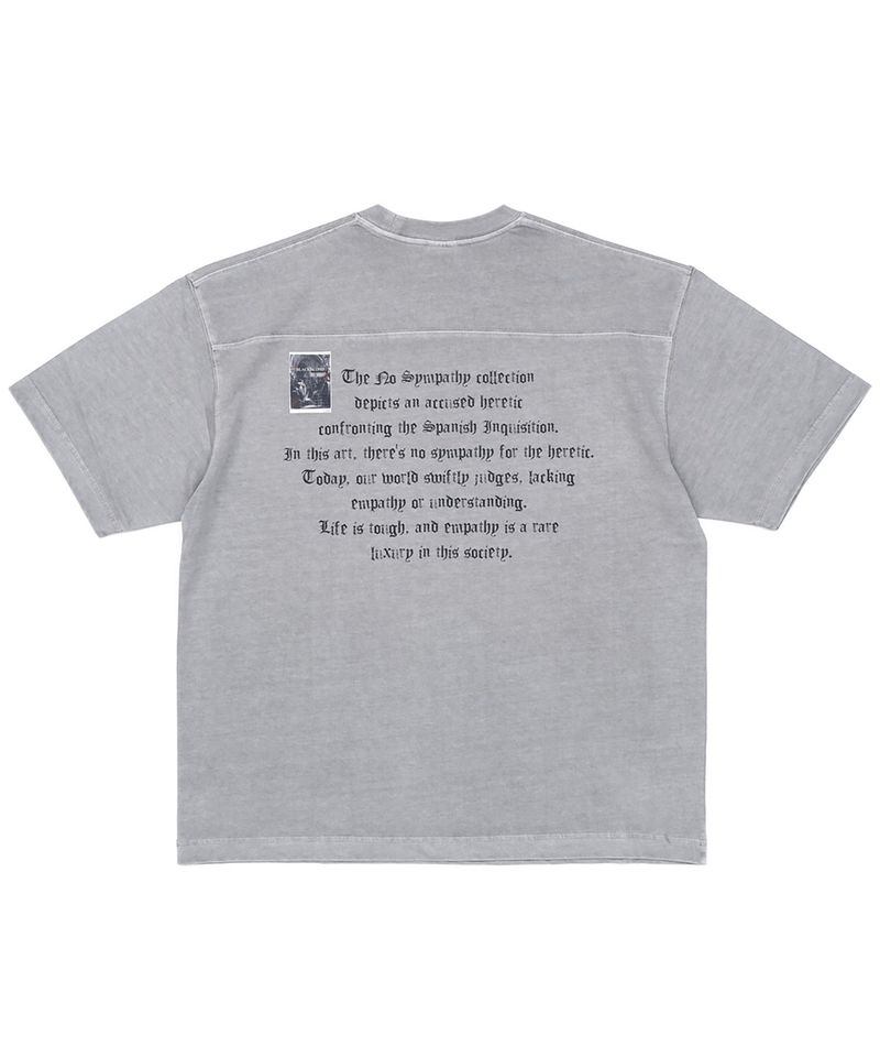 BLACKBLOND(ブラックブロンド)の「BBD Crushed Faith Pigment T-Shirt (Gray)(Tops)」