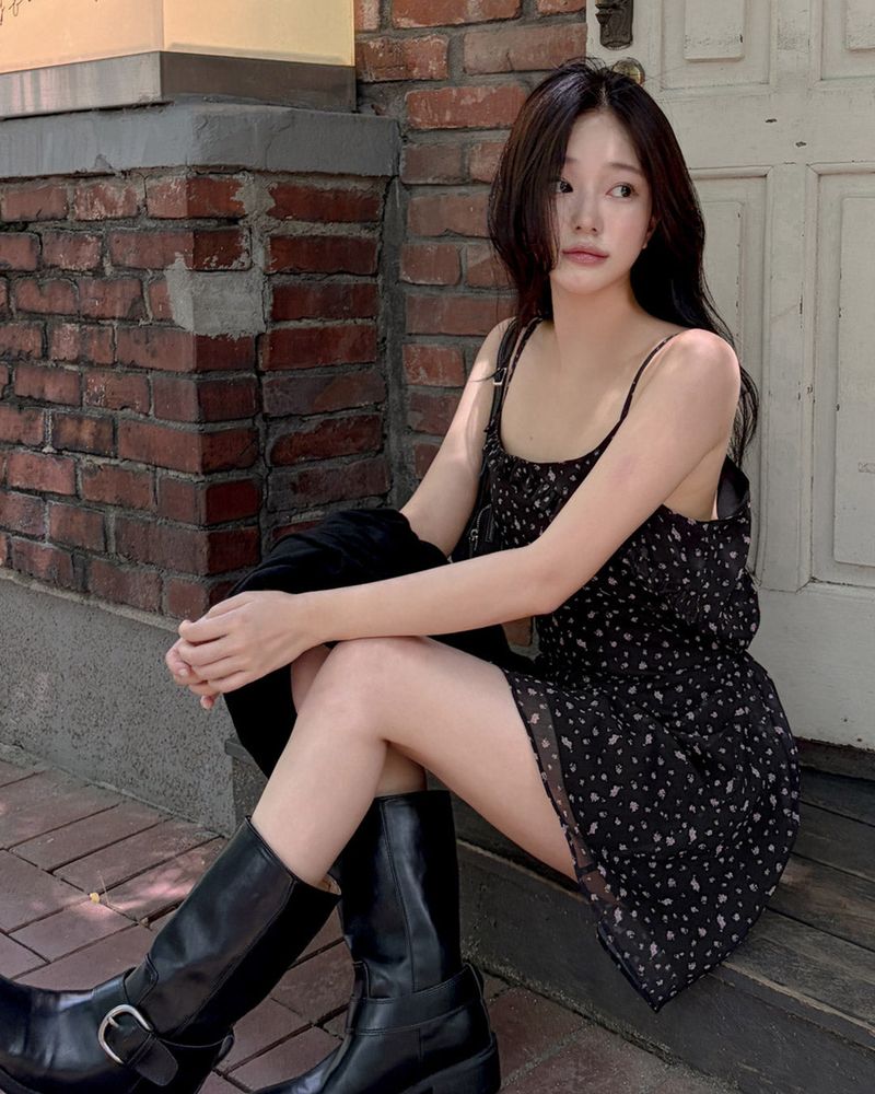 Flo flower mini dress
