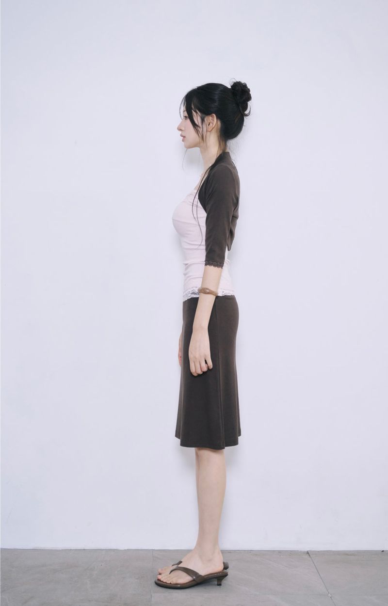[MADE] Sherry Lace Midi Skirt