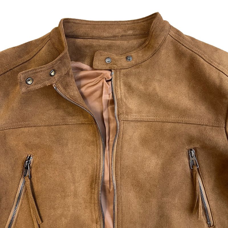 Bohemian two-button buckle suede rider jacket (2 colors)