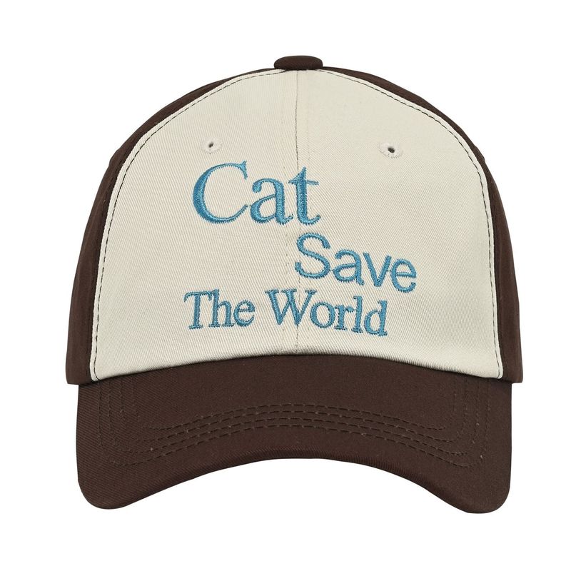 Cat Save The World（キャット セーブ ザ ワールド）の「Cat Save The World ballcap (Brown)（Hats）」