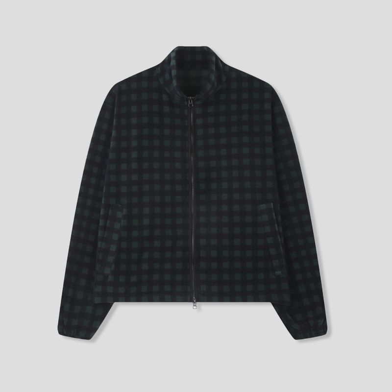 Dock Checked Fleece Zip Up
