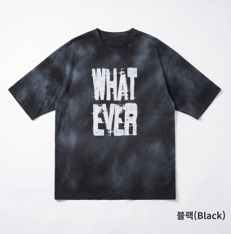 [Unisex] Whatever Dirty ウォッシュド半袖Tシャツ