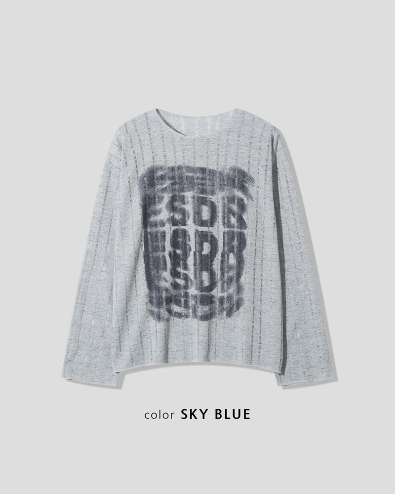 Lunera Painting See-through Knit