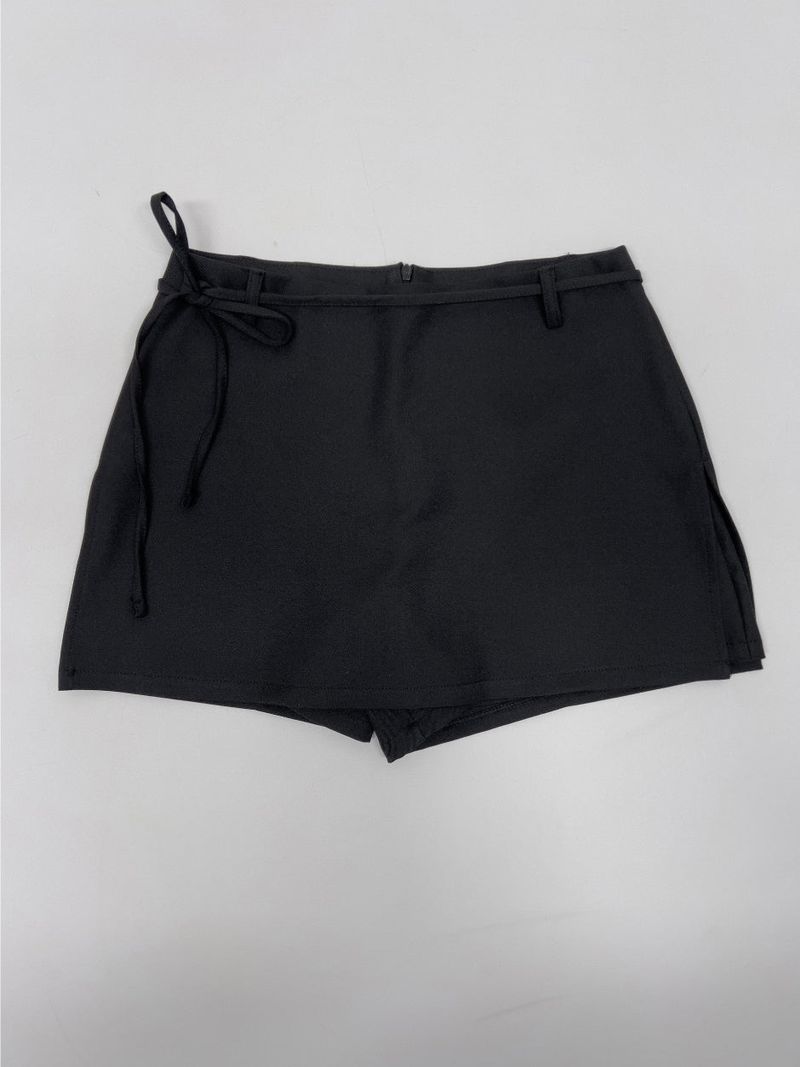 Slit Wrap Skirt Pants